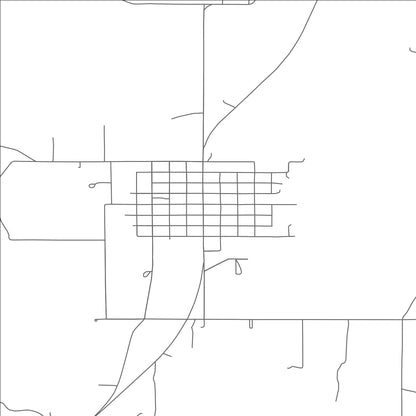 ROAD MAP OF WYNONA, OKLAHOMA BY MAPBAKES