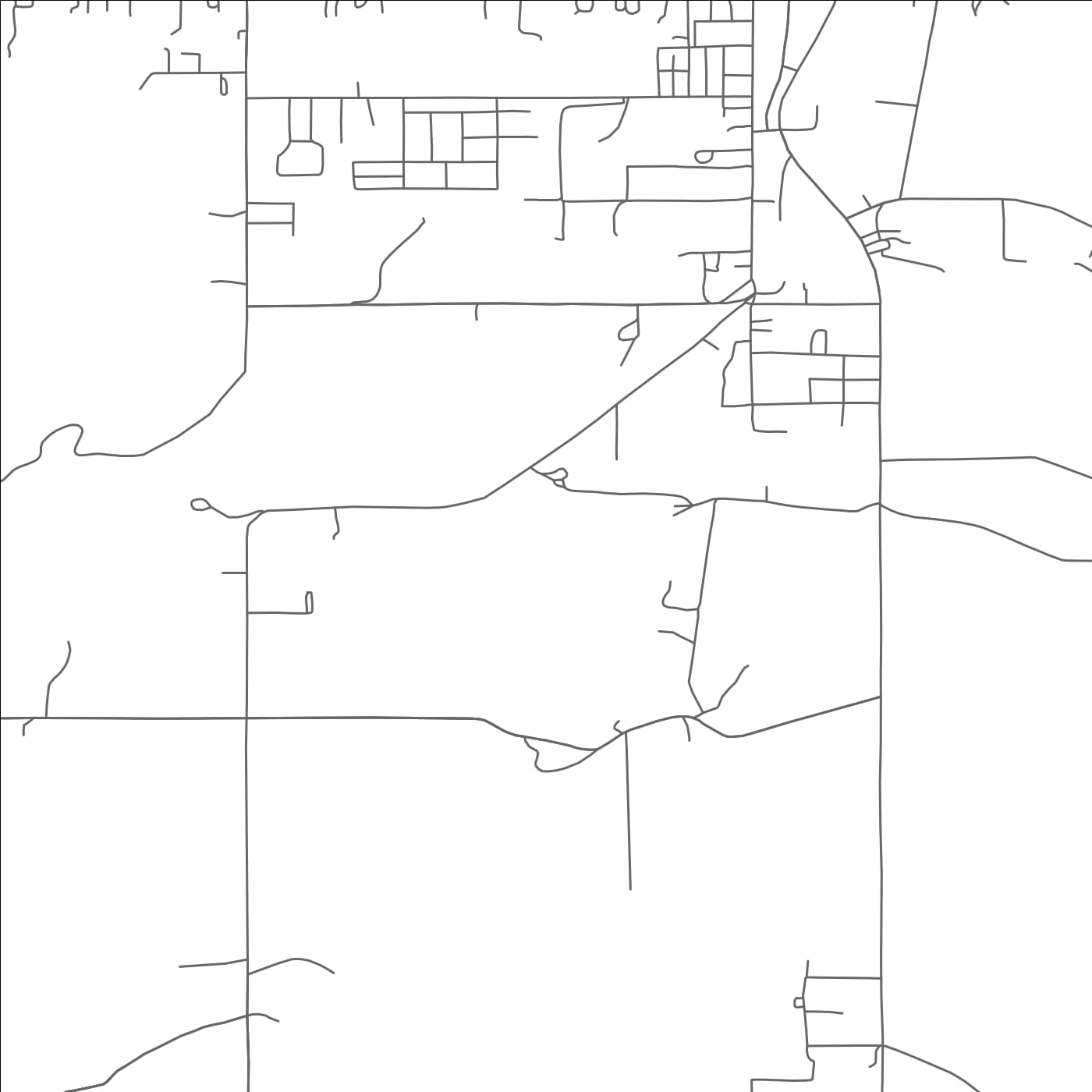 ROAD MAP OF ZION, OKLAHOMA BY MAPBAKES