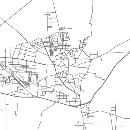 ROAD MAP OF AHMADPUR-EAST, PAKISTAN BY MAPBAKES