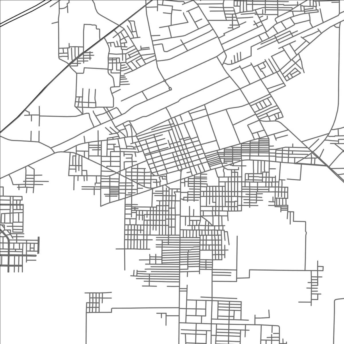 ROAD MAP OF BAHAWALPUR, PAKISTAN BY MAPBAKES