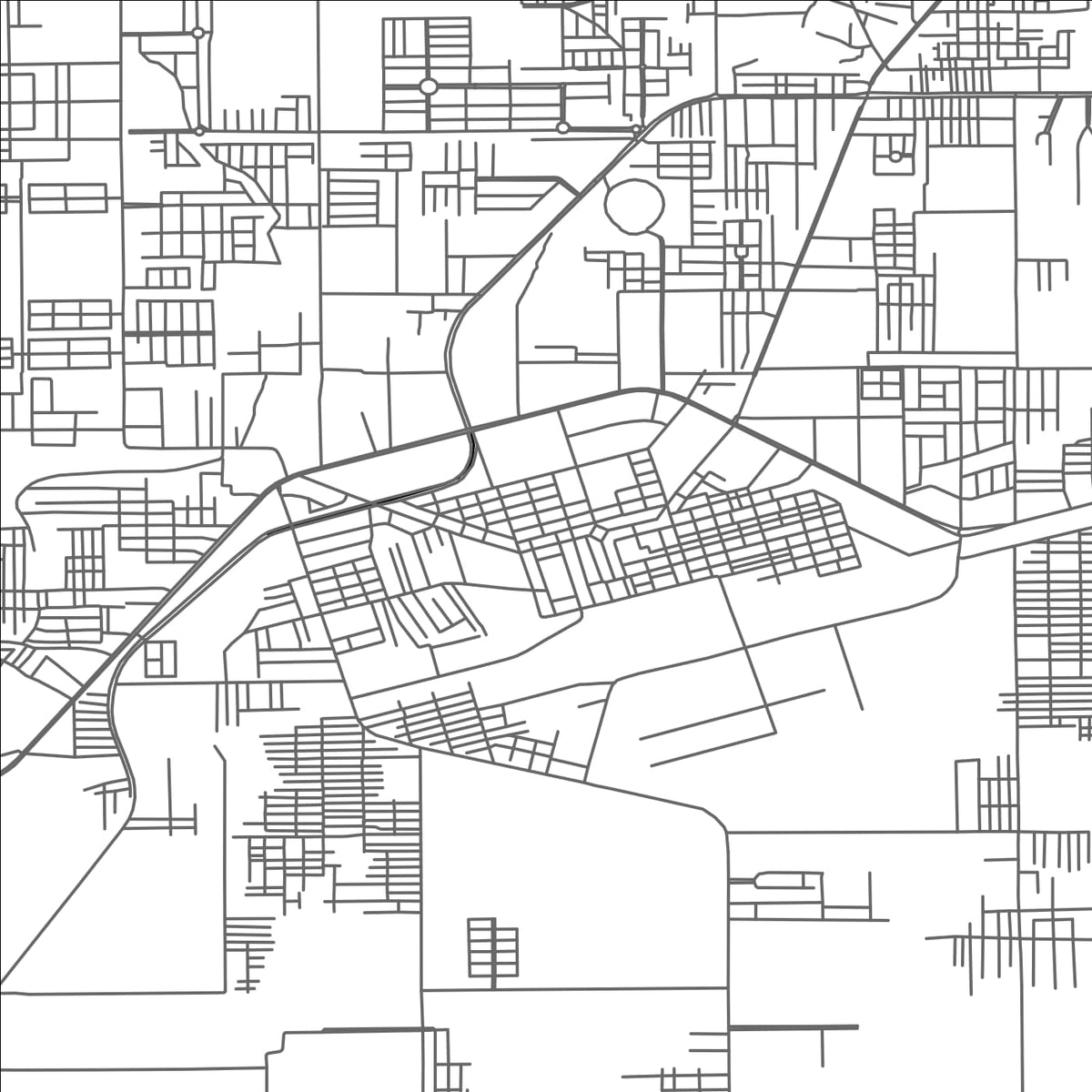 ROAD MAP OF BUREWALA, PAKISTAN BY MAPBAKES