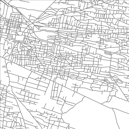 ROAD MAP OF CHAMAN, PAKISTAN BY MAPBAKES
