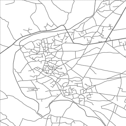 ROAD MAP OF CHARSADDA, PAKISTAN BY MAPBAKES