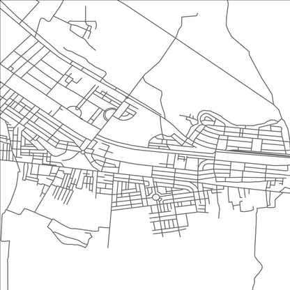 ROAD MAP OF CHENAB NAGAR, PAKISTAN BY MAPBAKES