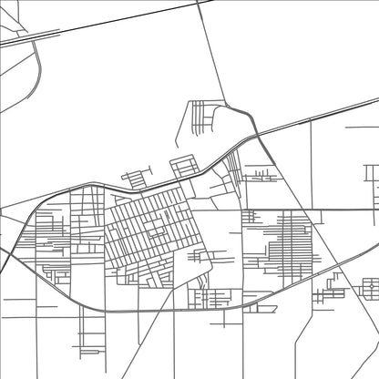 ROAD MAP OF CHICHAWATNI, PAKISTAN BY MAPBAKES