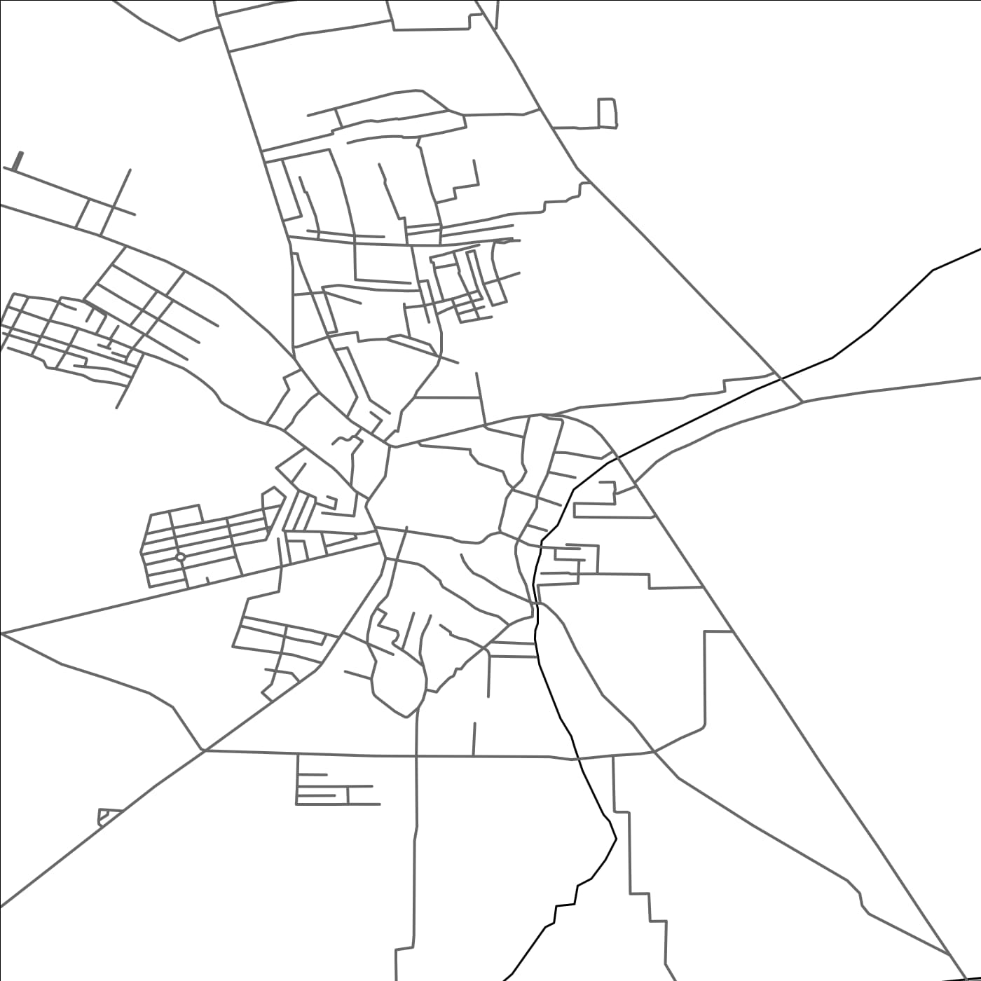 ROAD MAP OF CHUNIAN, PAKISTAN BY MAPBAKES