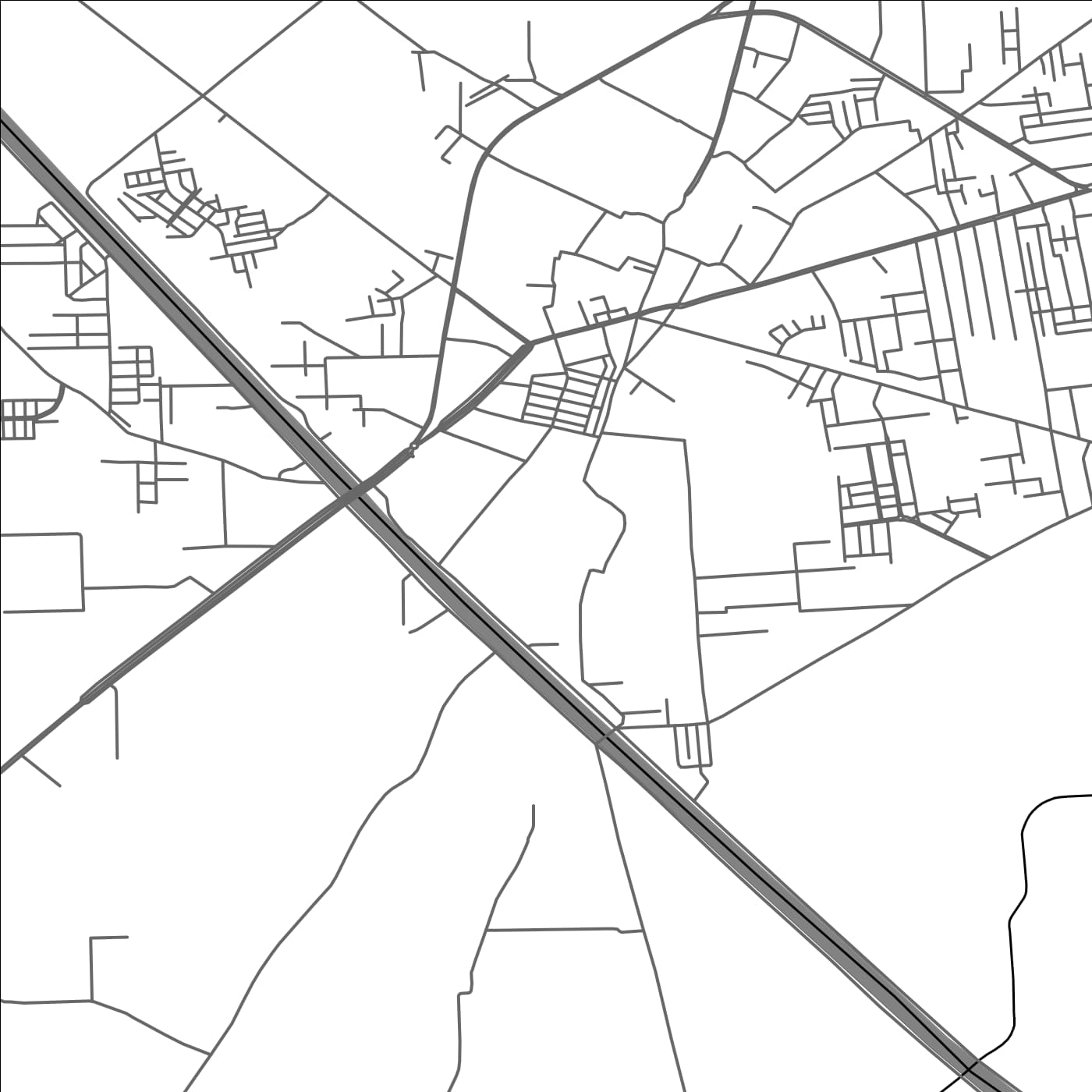 ROAD MAP OF DASKA KALAN, PAKISTAN BY MAPBAKES