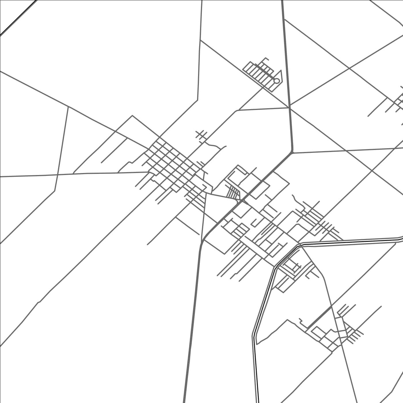 ROAD MAP OF DIJKOT, PAKISTAN BY MAPBAKES