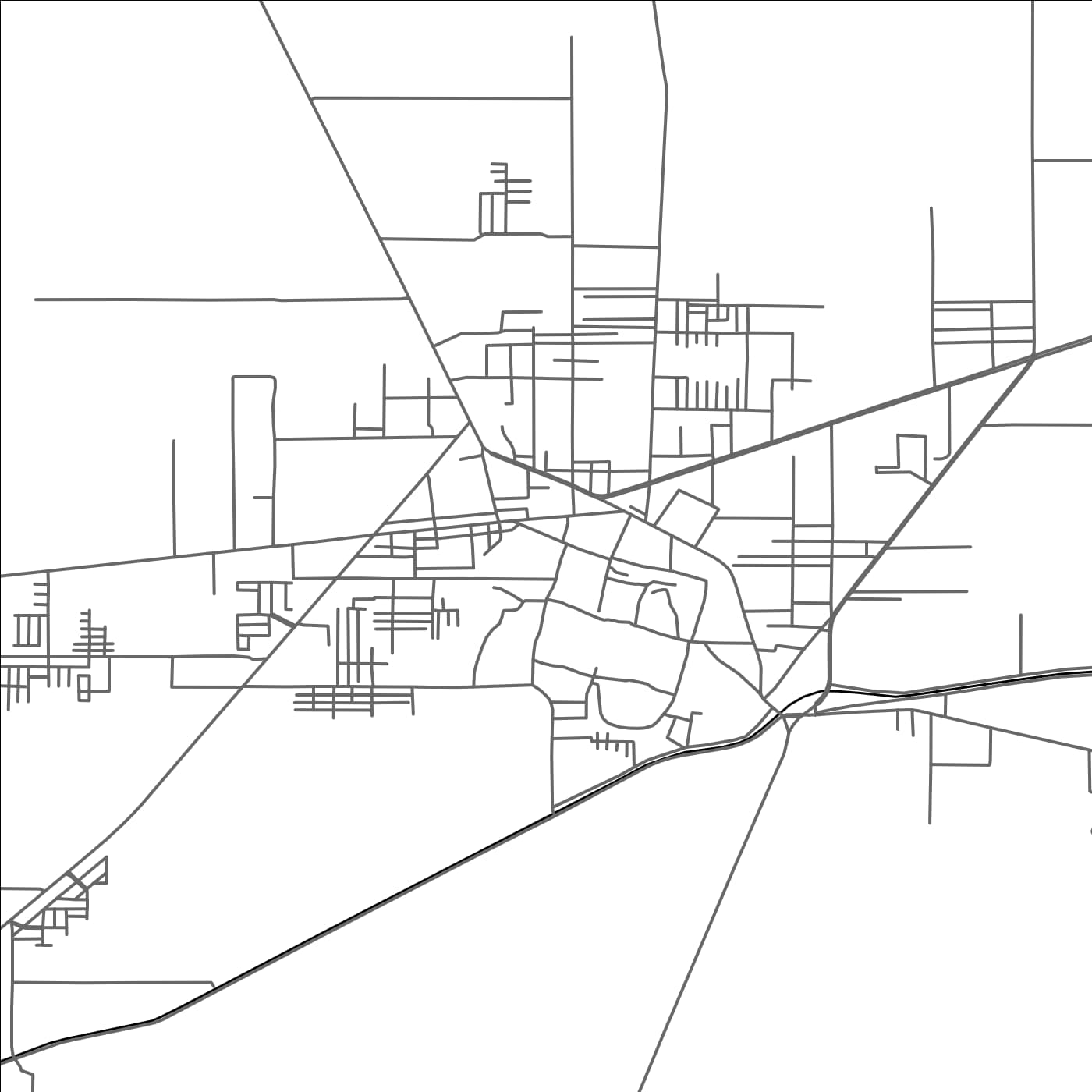 ROAD MAP OF DIPALPUR, PAKISTAN BY MAPBAKES