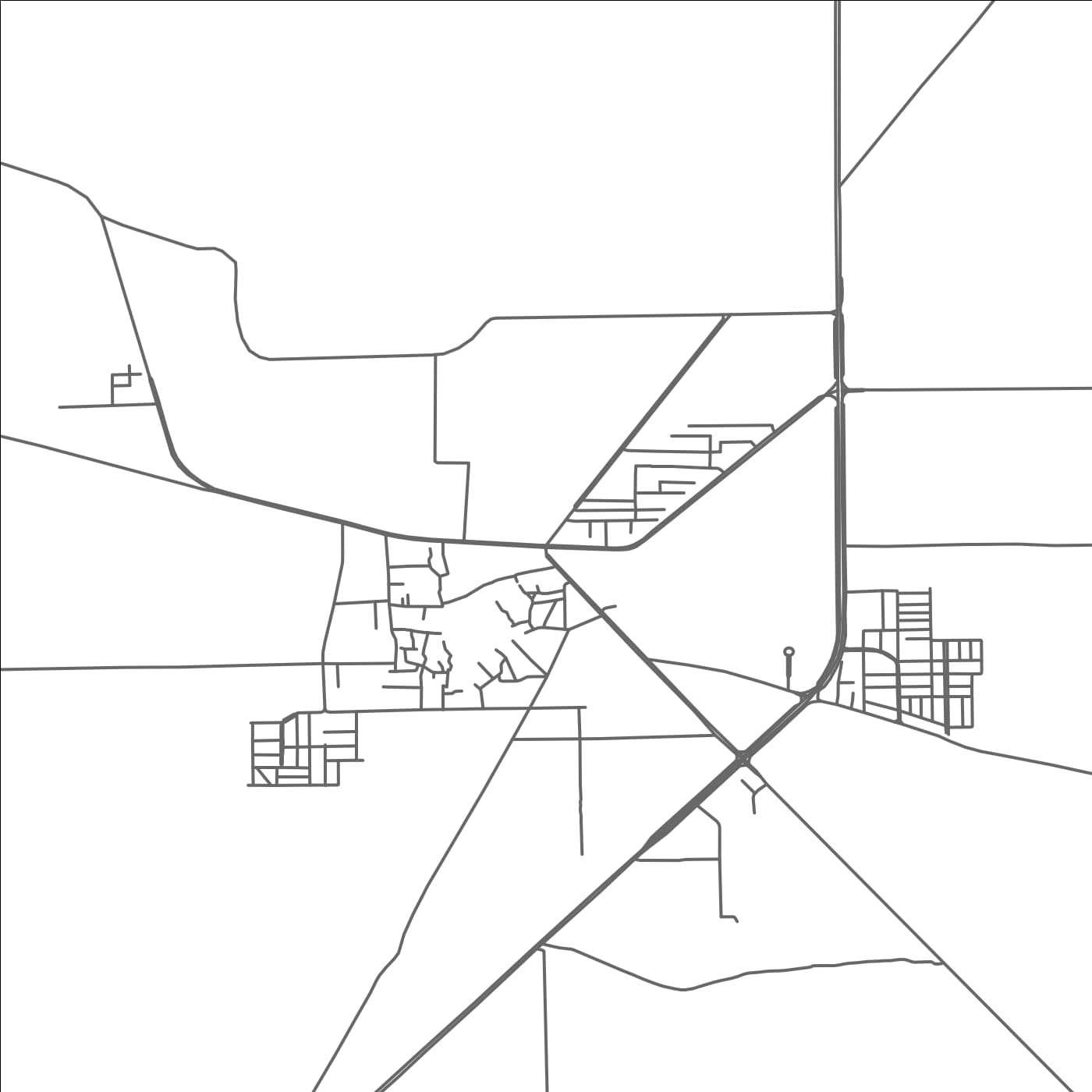 ROAD MAP OF DUNYAPUR, PAKISTAN BY MAPBAKES