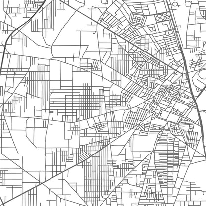 ROAD MAP OF GUJRANWALA, PAKISTAN BY MAPBAKES