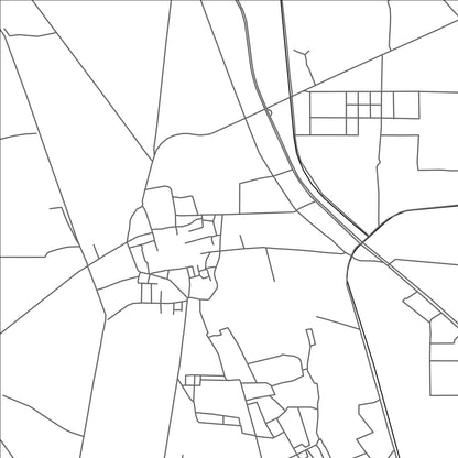 ROAD MAP OF HALA, PAKISTAN BY MAPBAKES