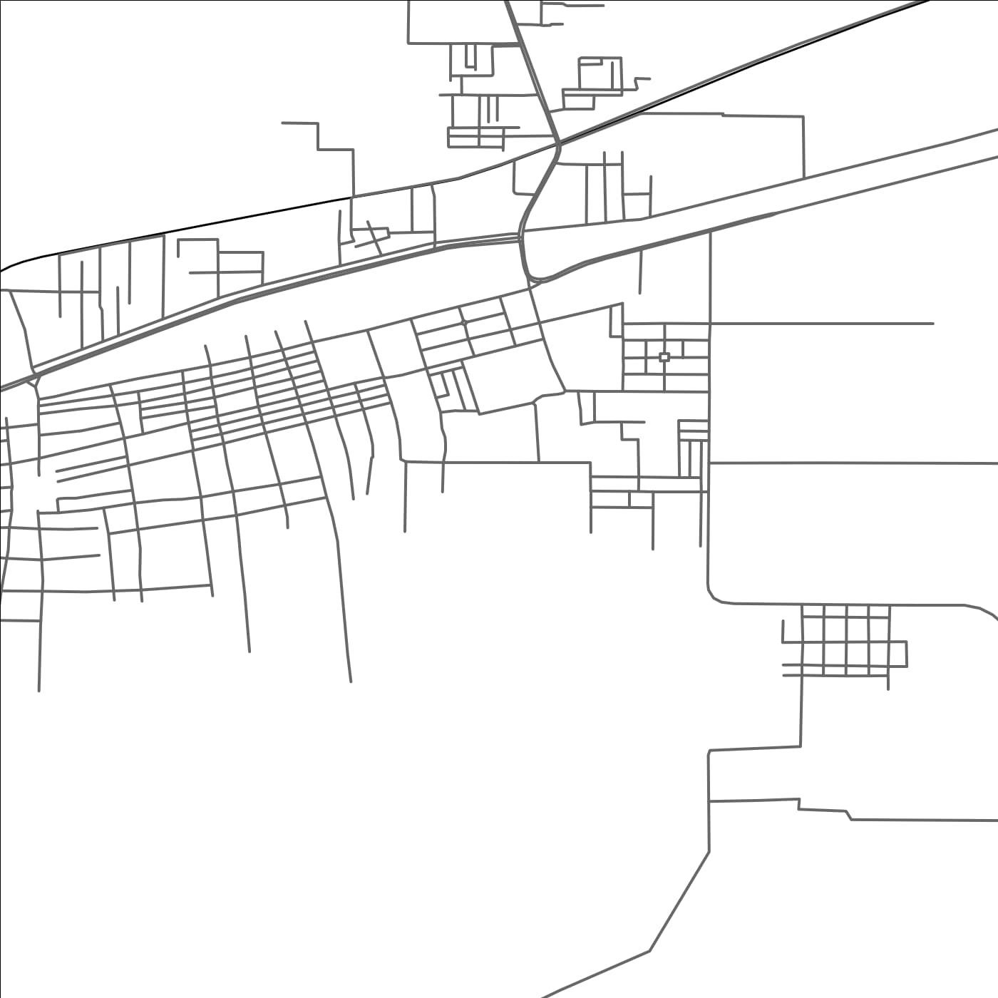 ROAD MAP OF HASILPUR, PAKISTAN BY MAPBAKES