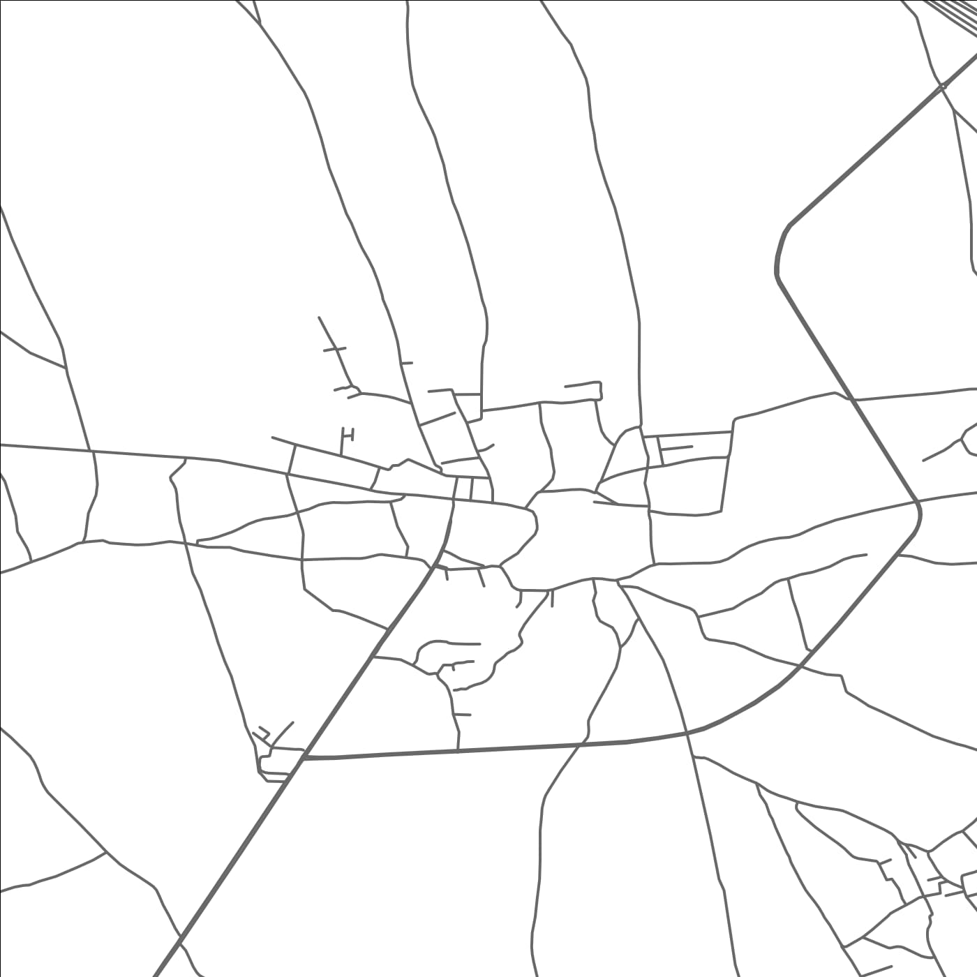 ROAD MAP OF HAZRO CITY, PAKISTAN BY MAPBAKES