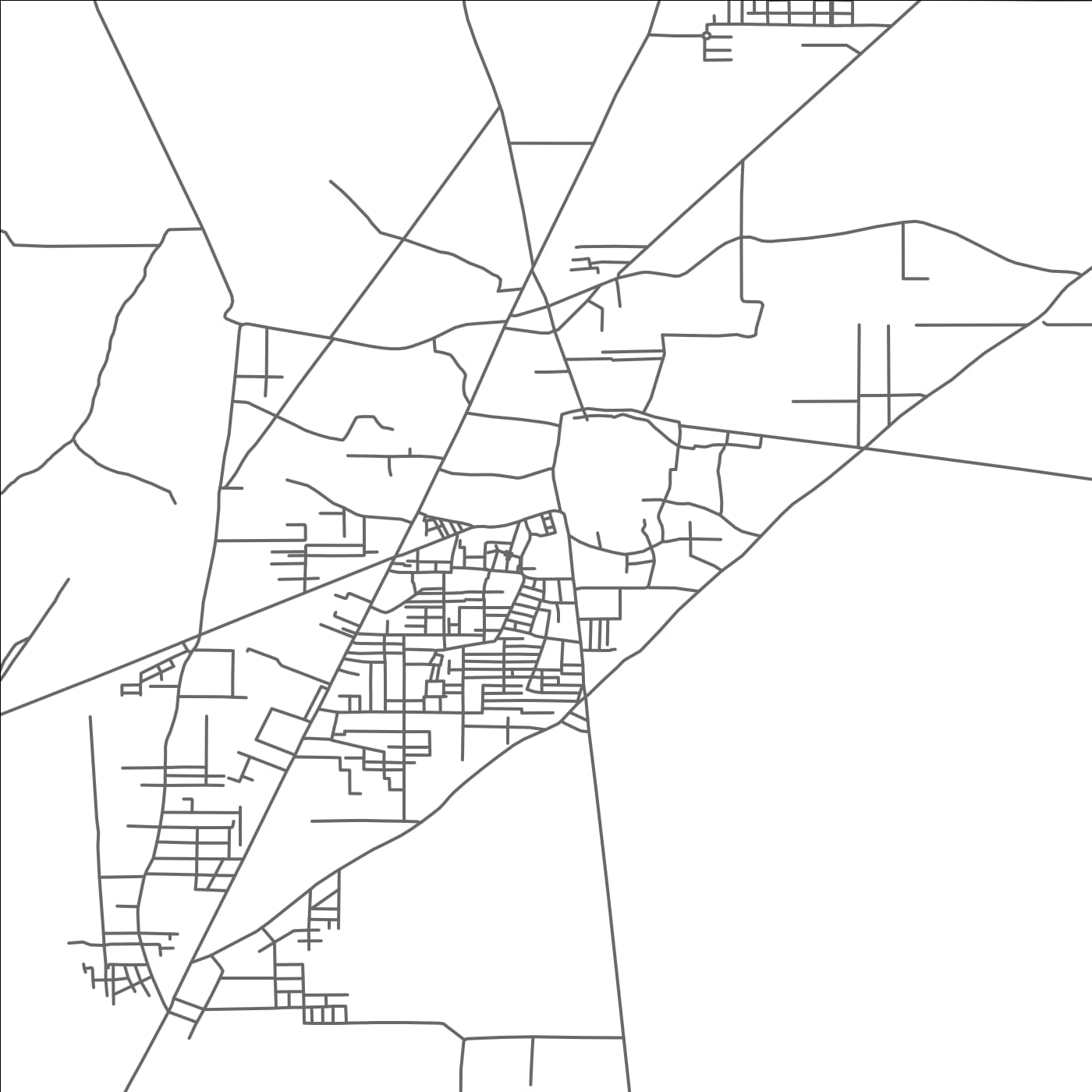 ROAD MAP OF JAMPUR, PAKISTAN BY MAPBAKES