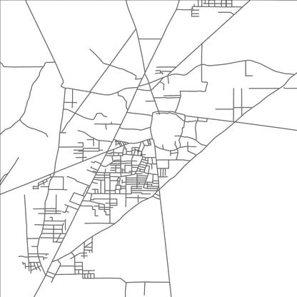 ROAD MAP OF JAMPUR, PAKISTAN BY MAPBAKES