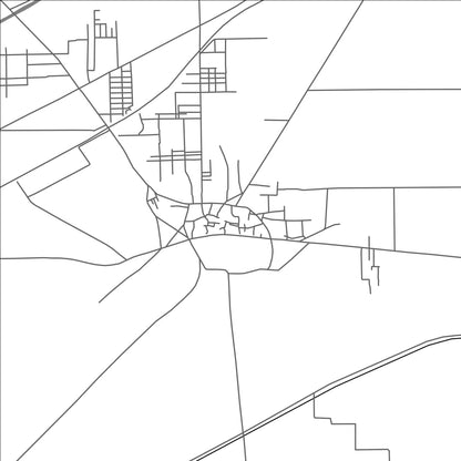 ROAD MAP OF KAHROR PAKKA, PAKISTAN BY MAPBAKES