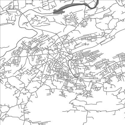 ROAD MAP OF KAHUTA, PAKISTAN BY MAPBAKES