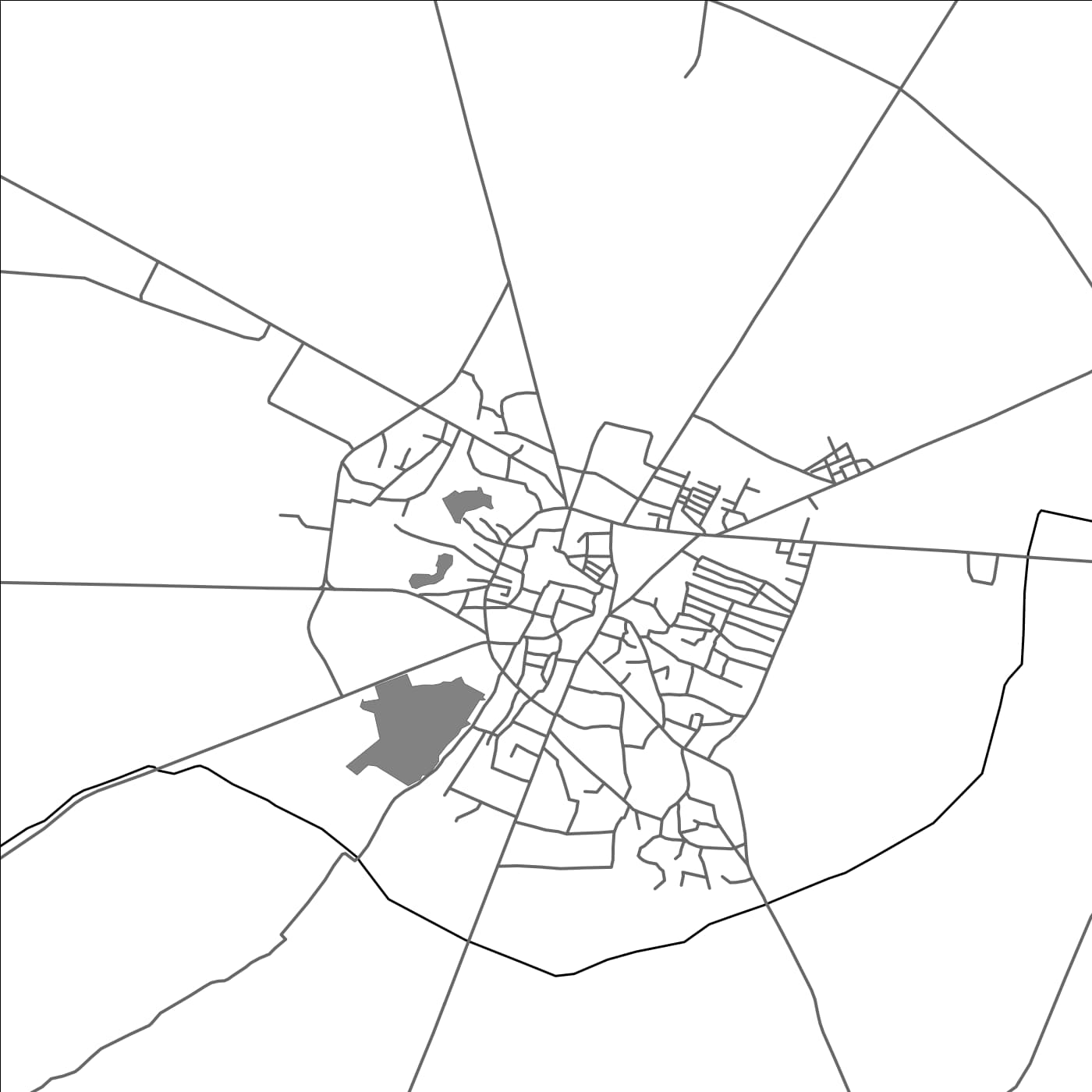 ROAD MAP OF KAMBAR, PAKISTAN BY MAPBAKES