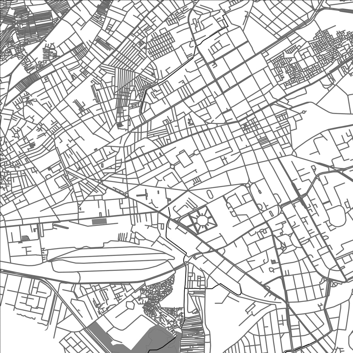 ROAD MAP OF KARACHI, PAKISTAN BY MAPBAKES