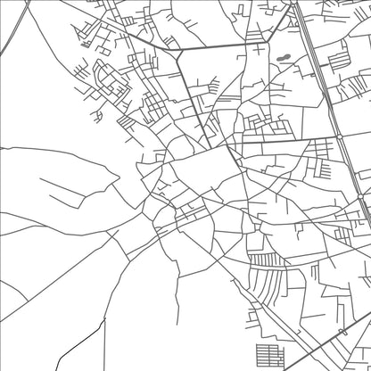 ROAD MAP OF KASUR, PAKISTAN BY MAPBAKES