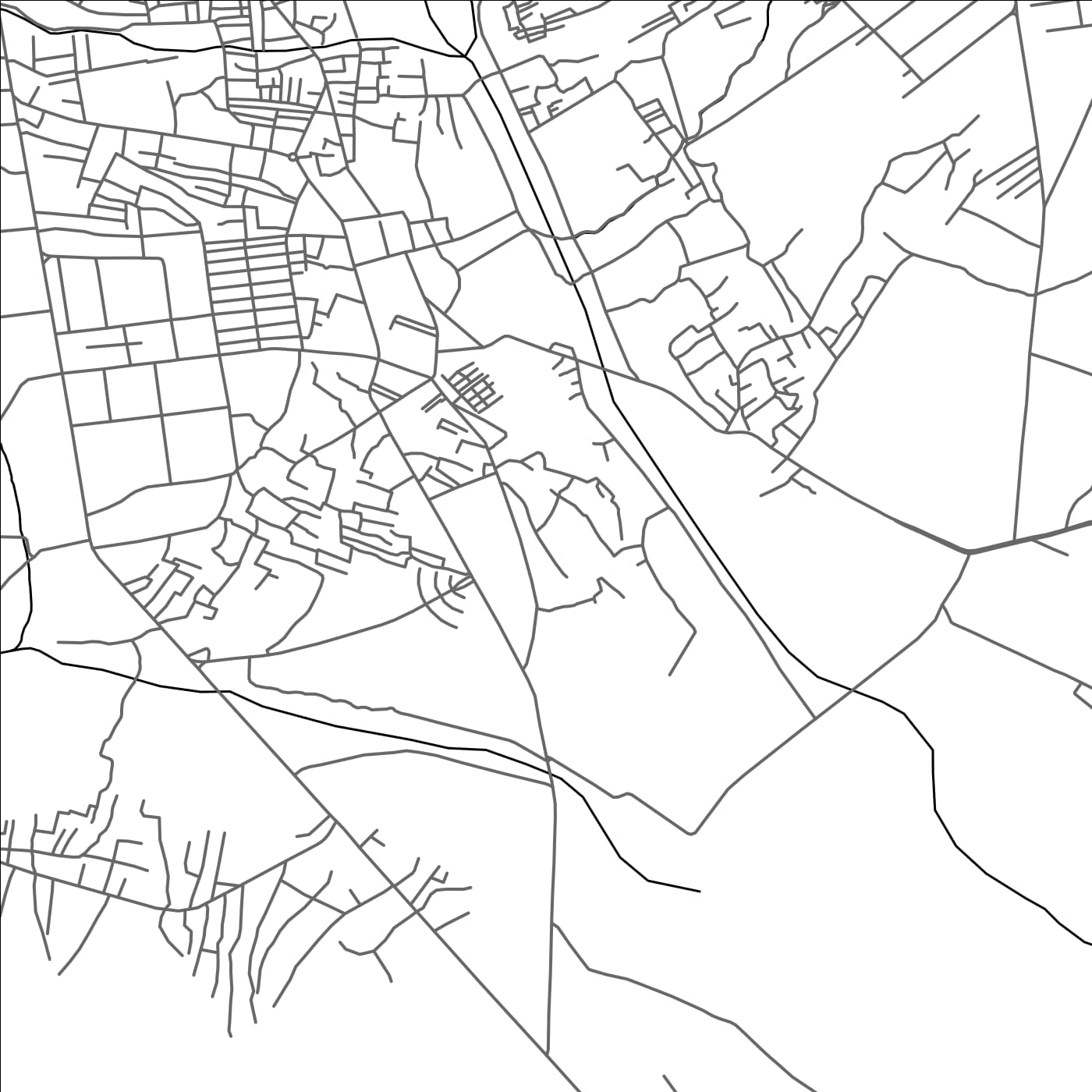 ROAD MAP OF KHUZDAR, PAKISTAN BY MAPBAKES