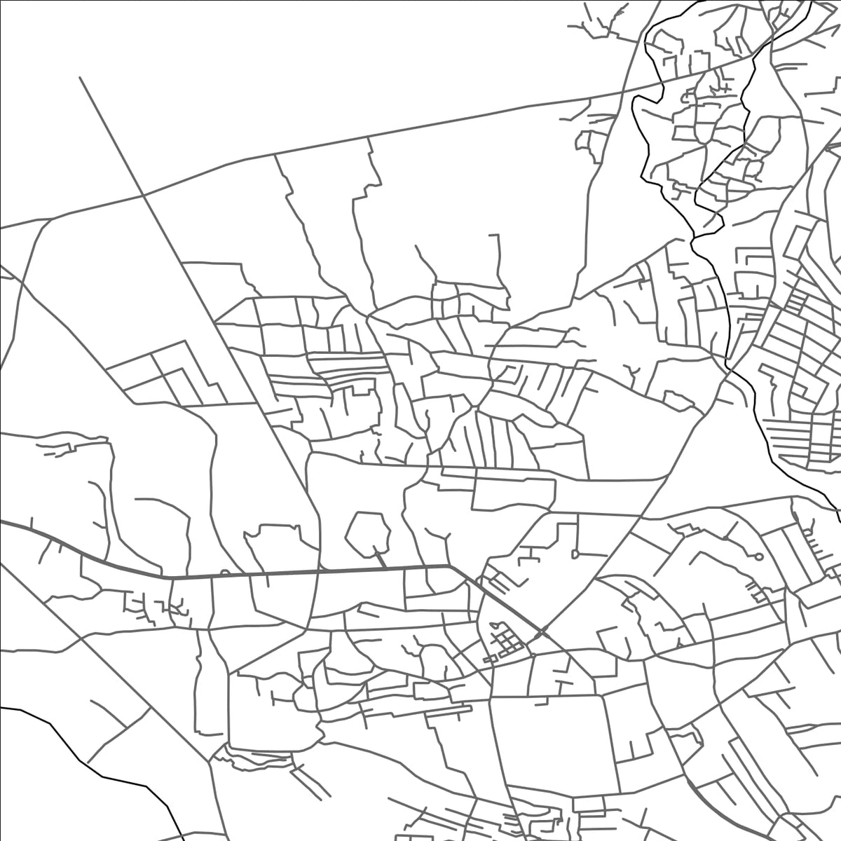 ROAD MAP OF KOHAT, PAKISTAN BY MAPBAKES