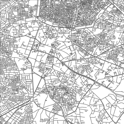 ROAD MAP OF LAHORE, PAKISTAN BY MAPBAKES