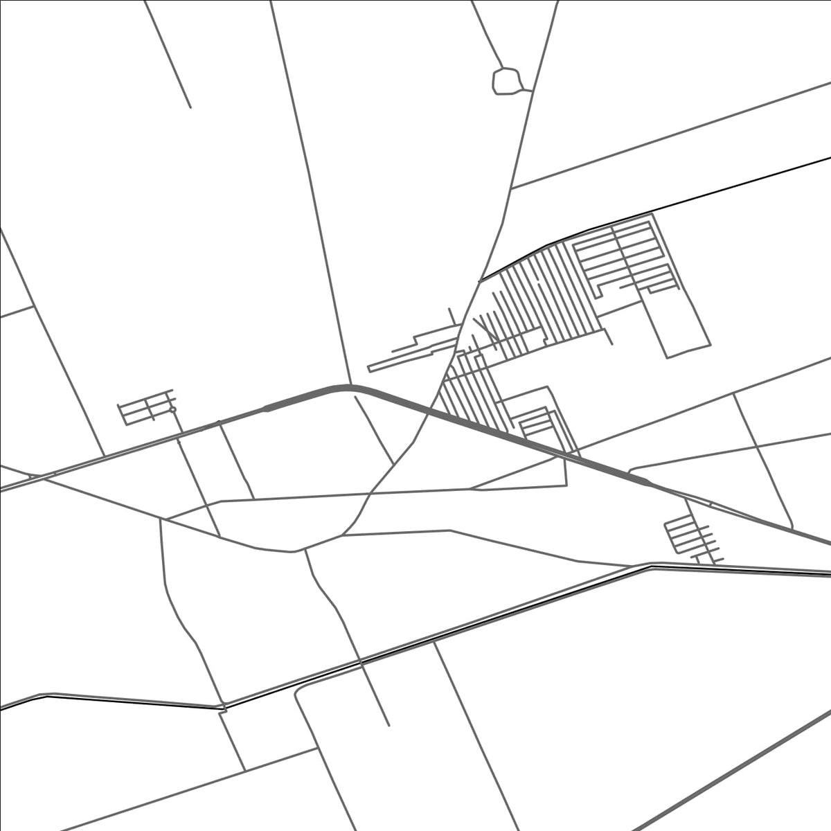 ROAD MAP OF MANANWALA, PAKISTAN BY MAPBAKES