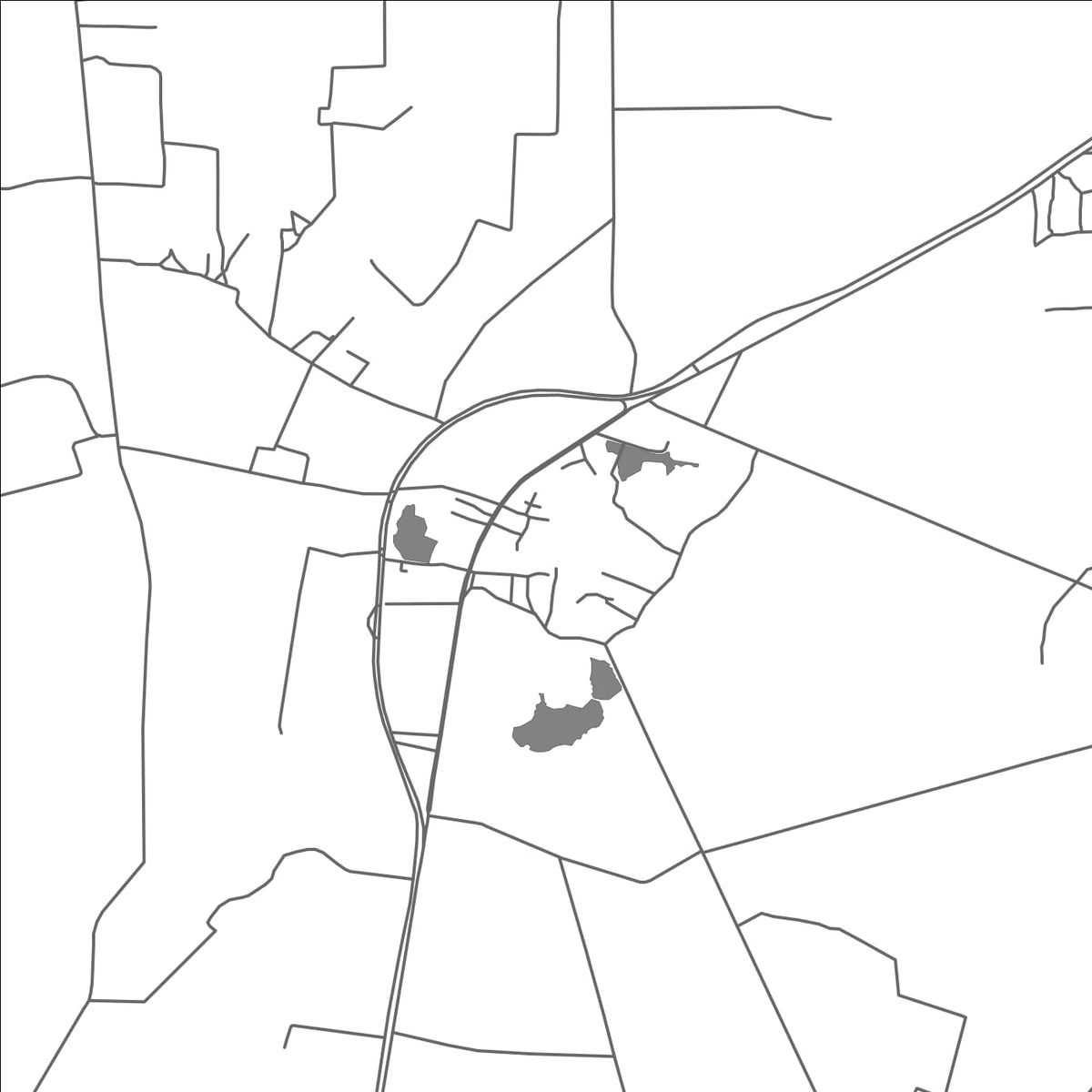 ROAD MAP OF MATIARI, PAKISTAN BY MAPBAKES