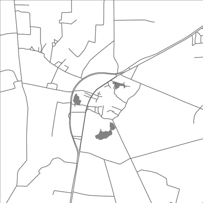 ROAD MAP OF MATIARI, PAKISTAN BY MAPBAKES