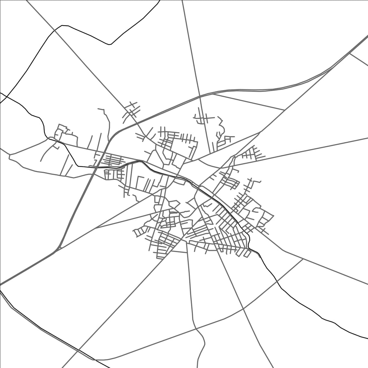 ROAD MAP OF MEHAR, PAKISTAN BY MAPBAKES