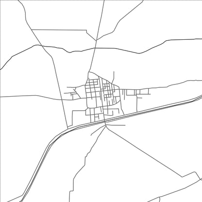 ROAD MAP OF MINCHIANABAD, PAKISTAN BY MAPBAKES