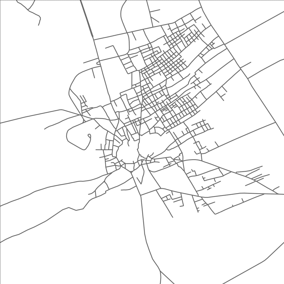 ROAD MAP OF MITHI, PAKISTAN BY MAPBAKES