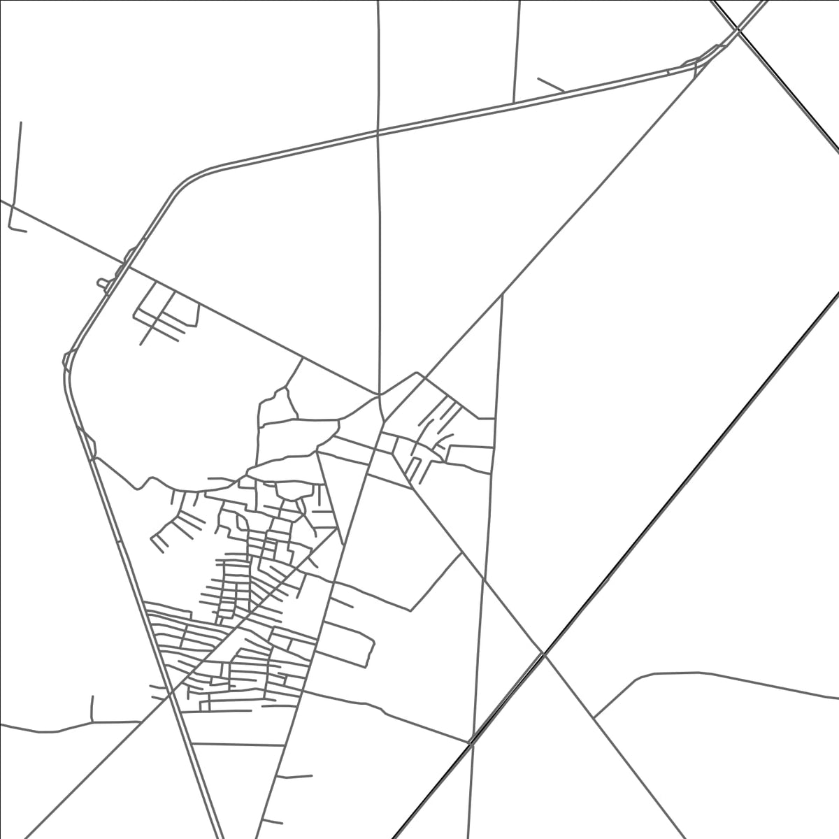 ROAD MAP OF MORO, PAKISTAN BY MAPBAKES