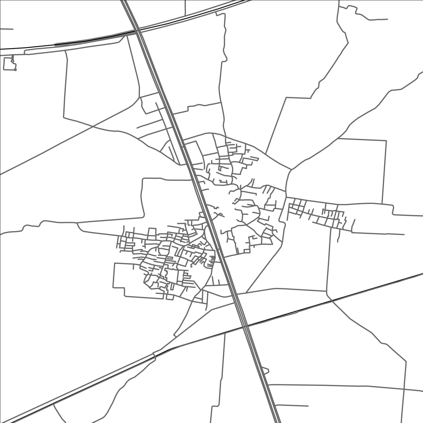 ROAD MAP OF MUSTAFABAD, PAKISTAN BY MAPBAKES