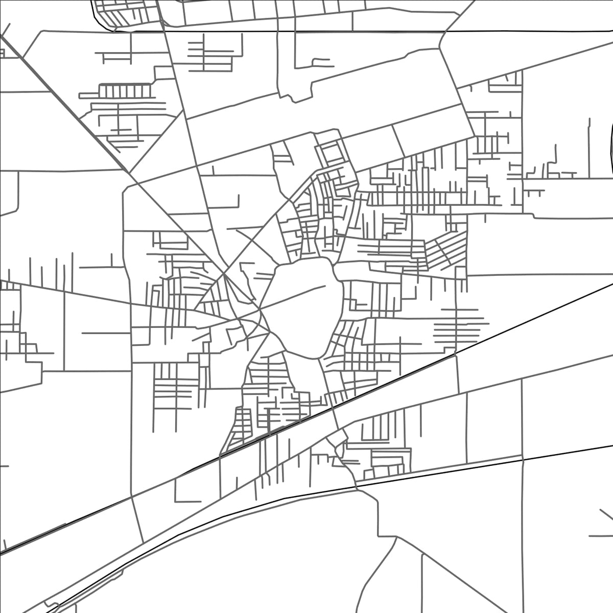 ROAD MAP OF PAKPATTAN, PAKISTAN BY MAPBAKES