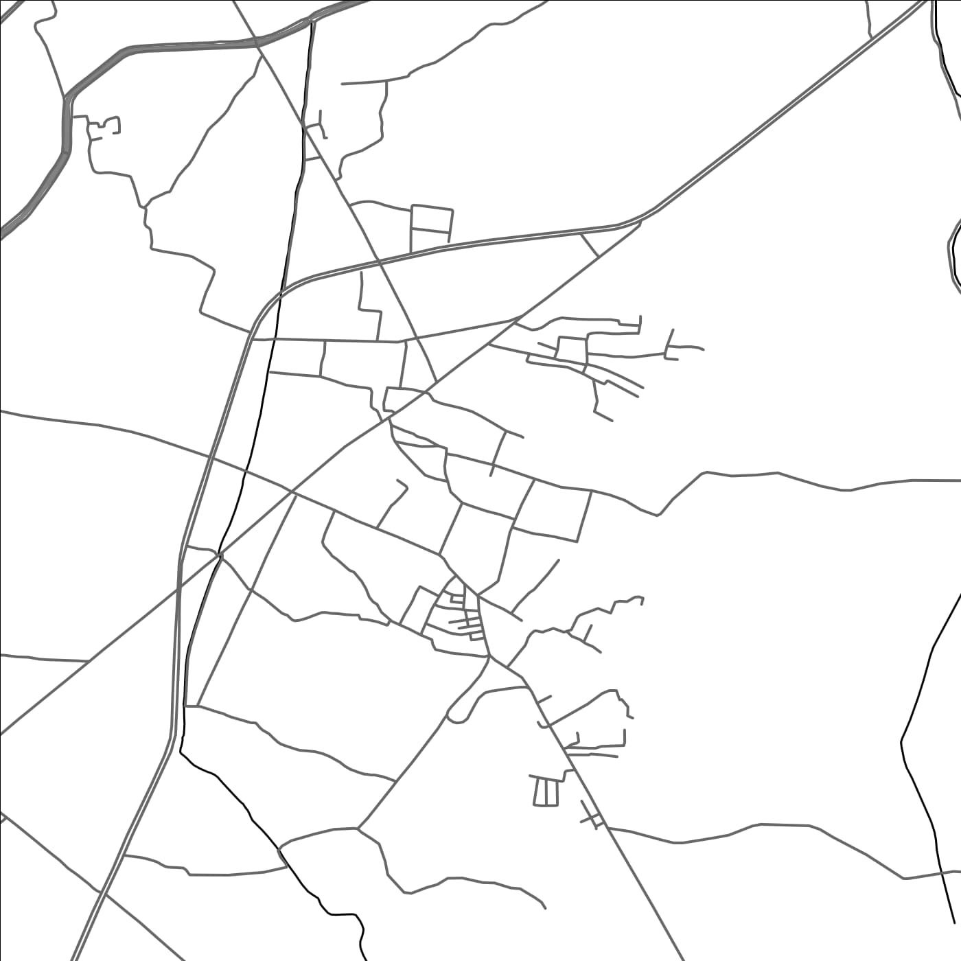 ROAD MAP OF PANO AQIL, PAKISTAN BY MAPBAKES