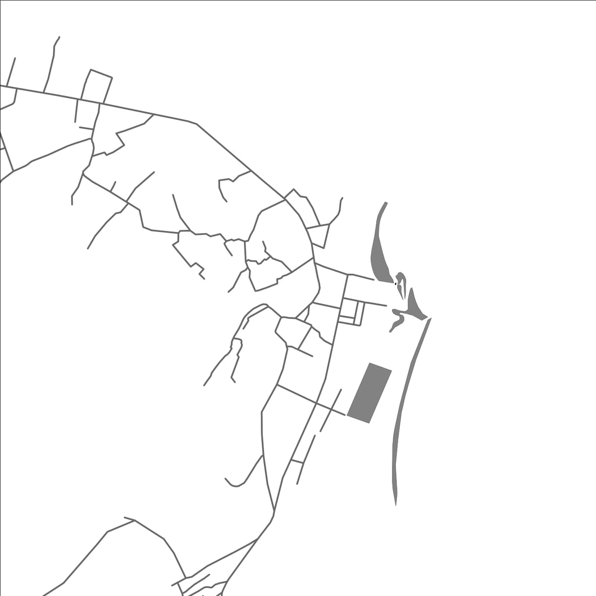 ROAD MAP OF PASNI, PAKISTAN BY MAPBAKES