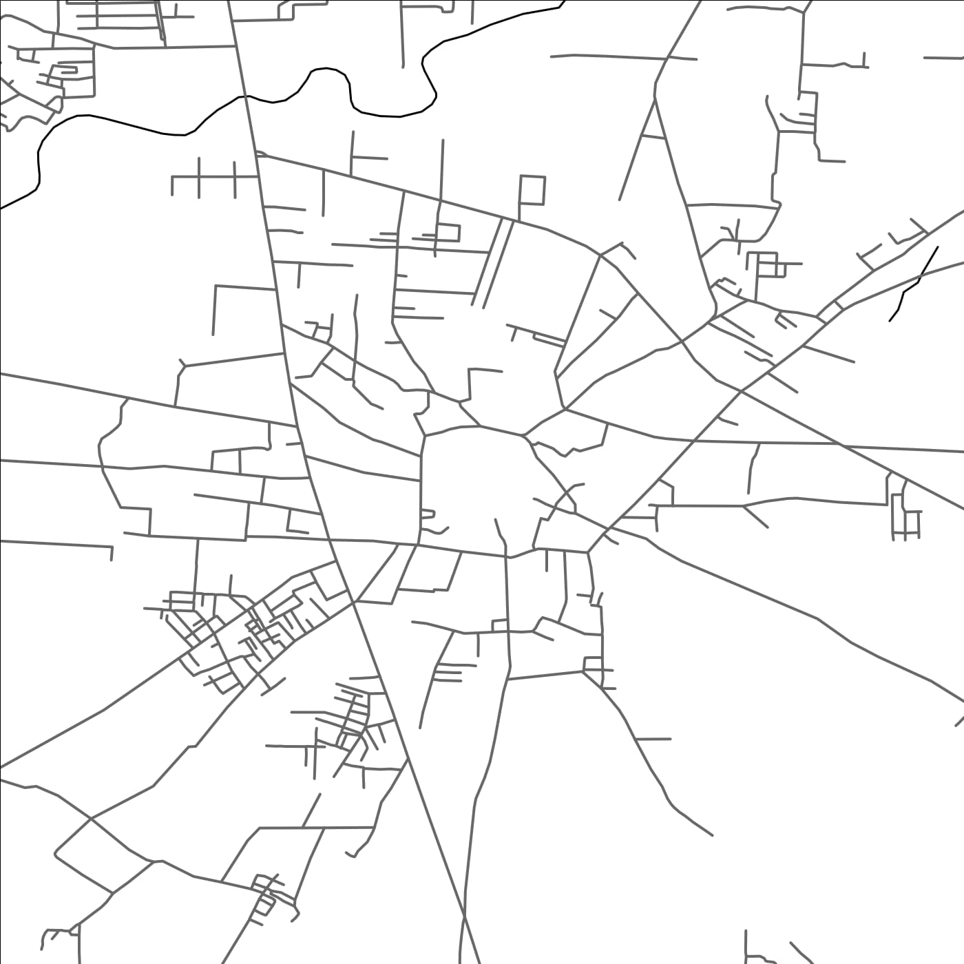 ROAD MAP OF PASRUR, PAKISTAN BY MAPBAKES