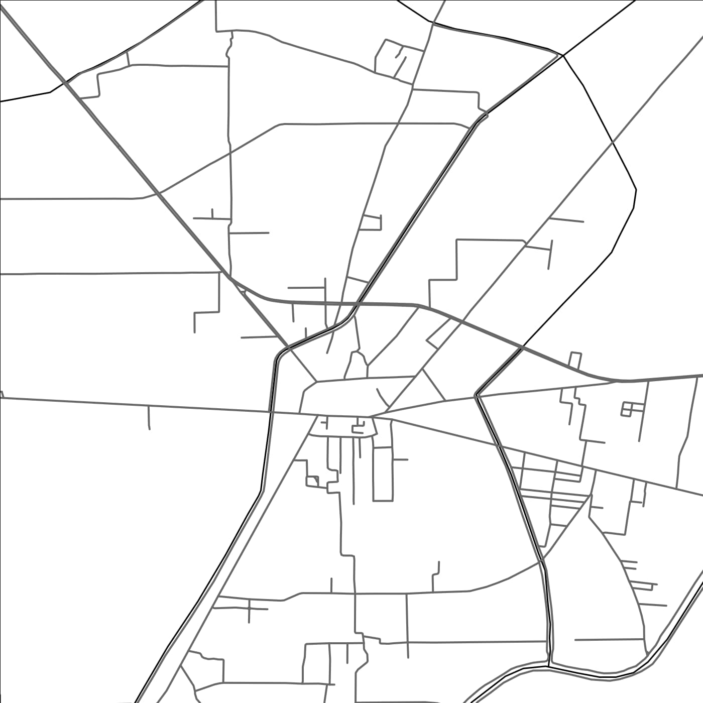 ROAD MAP OF PHALIA, PAKISTAN BY MAPBAKES