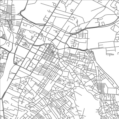 ROAD MAP OF QUETTA, PAKISTAN BY MAPBAKES