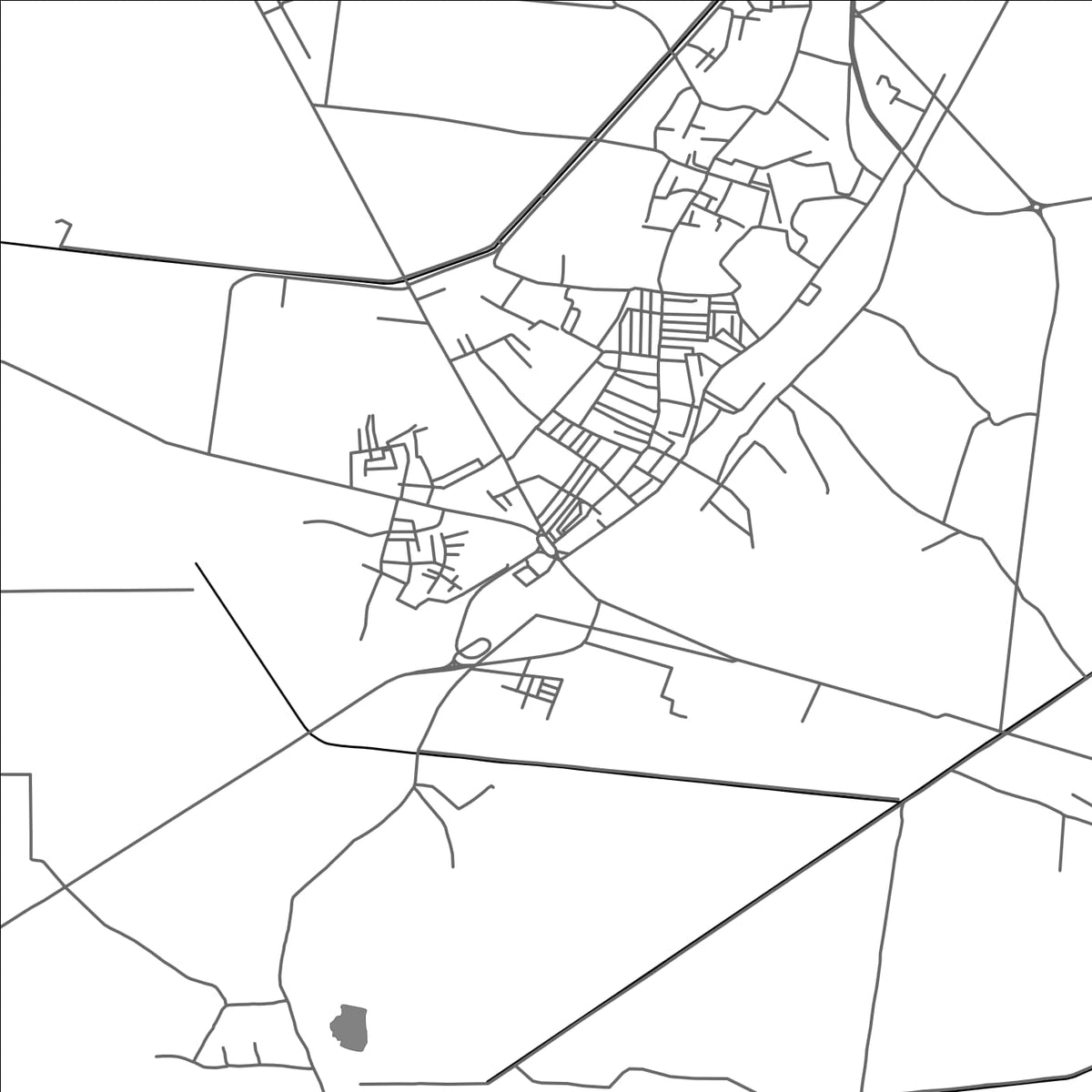 ROAD MAP OF RAIWIND, PAKISTAN BY MAPBAKES
