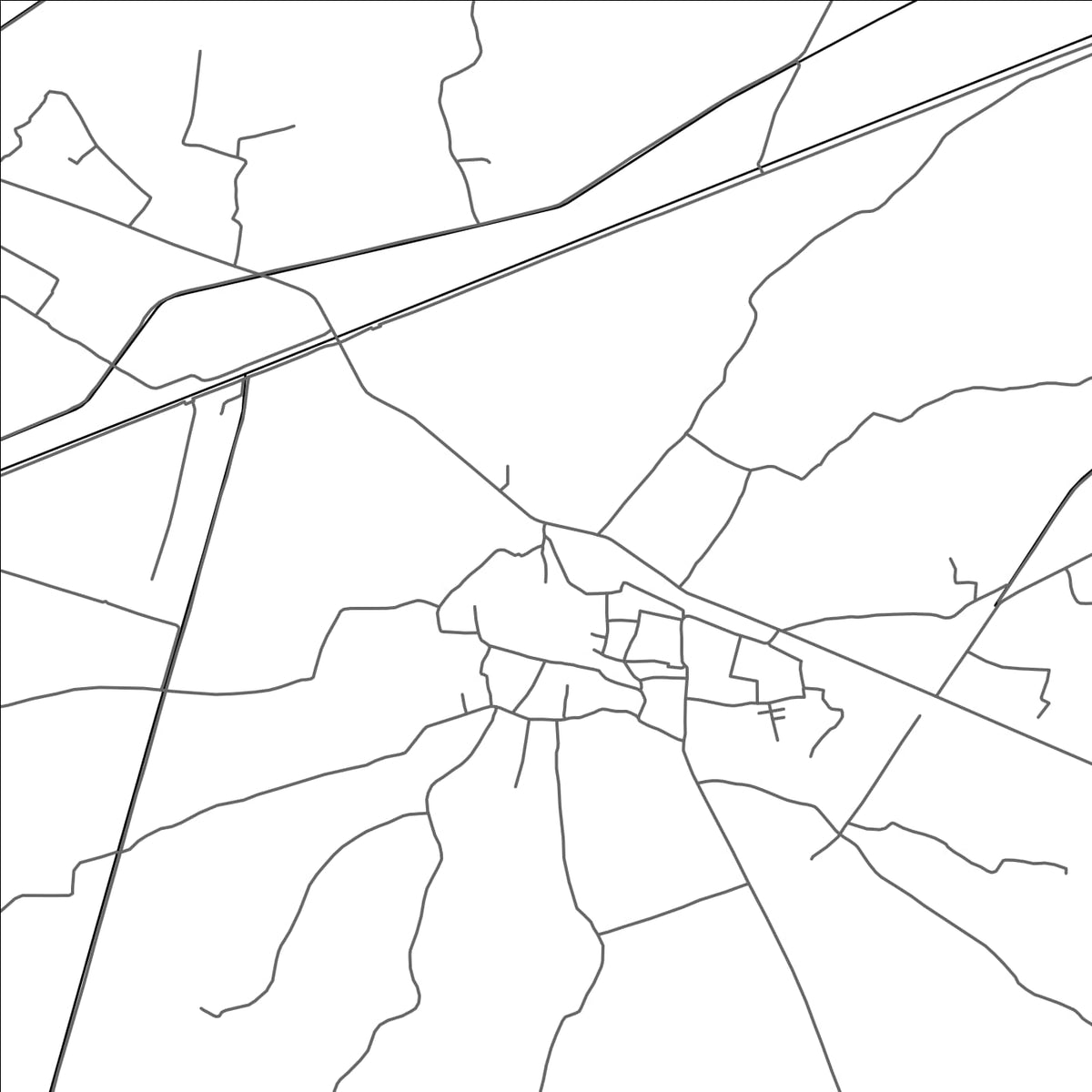 ROAD MAP OF RAJA JANG, PAKISTAN BY MAPBAKES