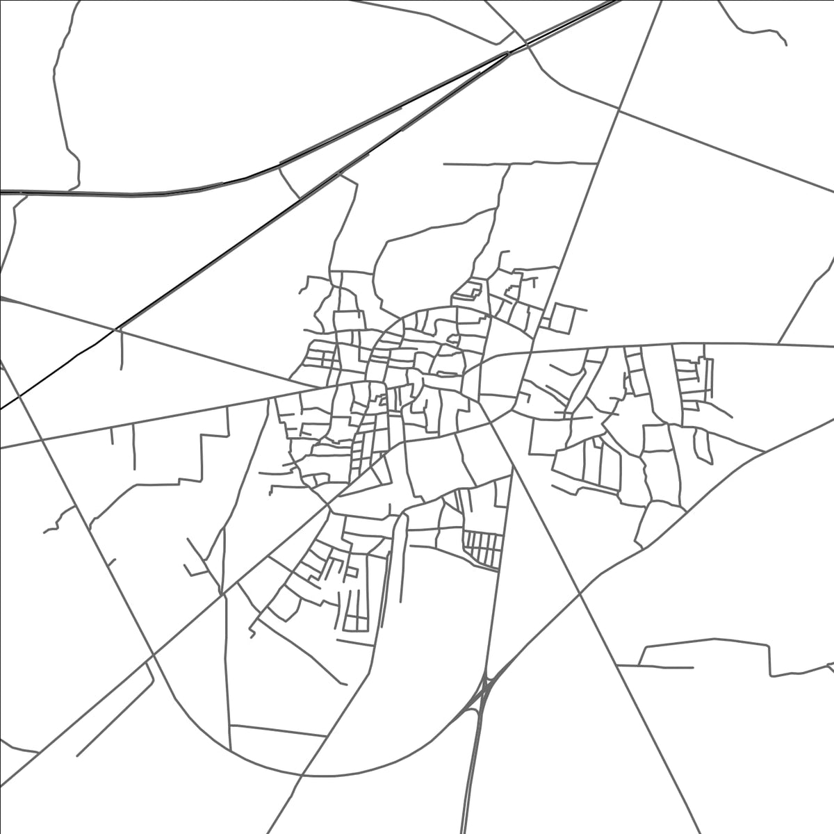 ROAD MAP OF RATODERO, PAKISTAN BY MAPBAKES