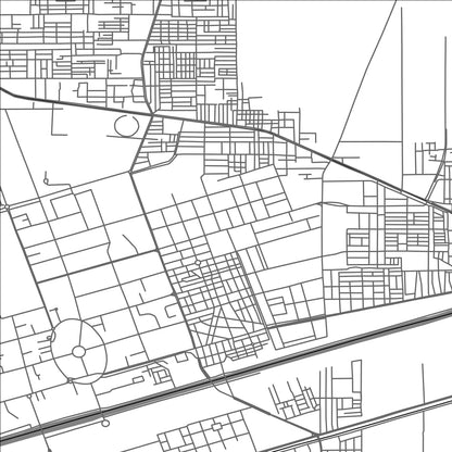 ROAD MAP OF SAHIWAL, PAKISTAN BY MAPBAKES