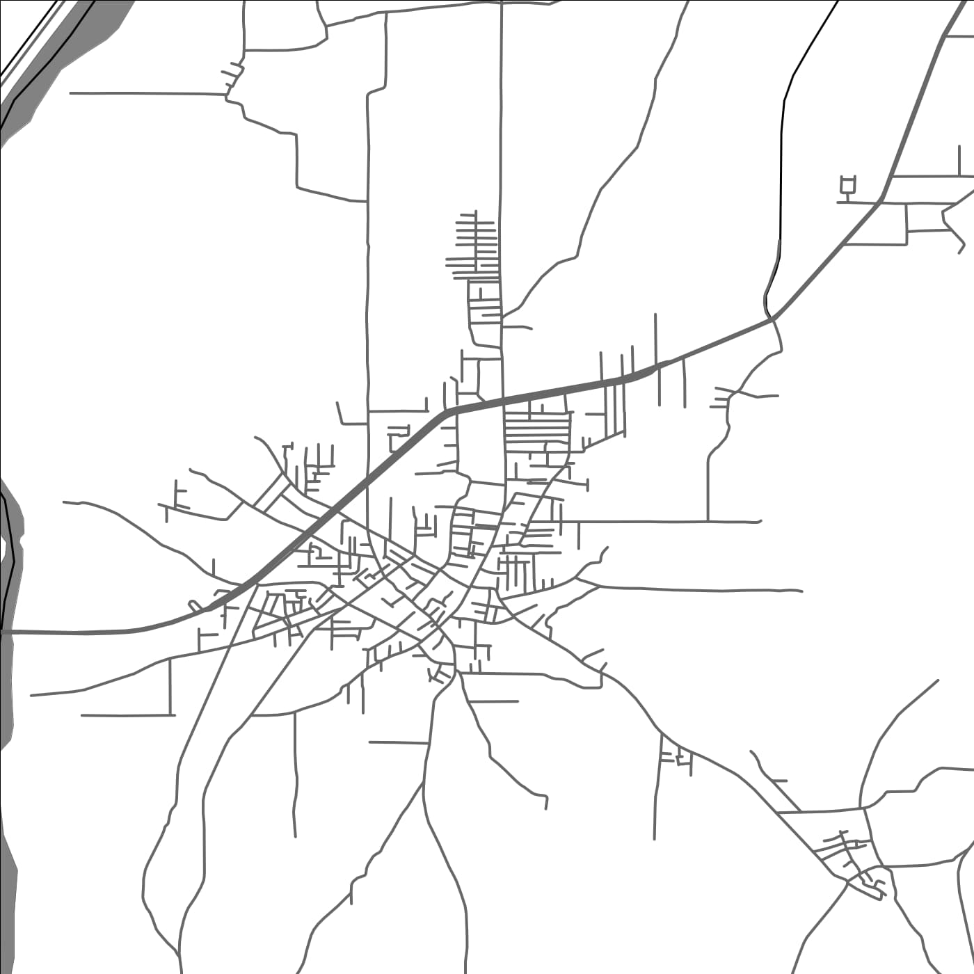 ROAD MAP OF SHARQPUR SHARIF, PAKISTAN BY MAPBAKES