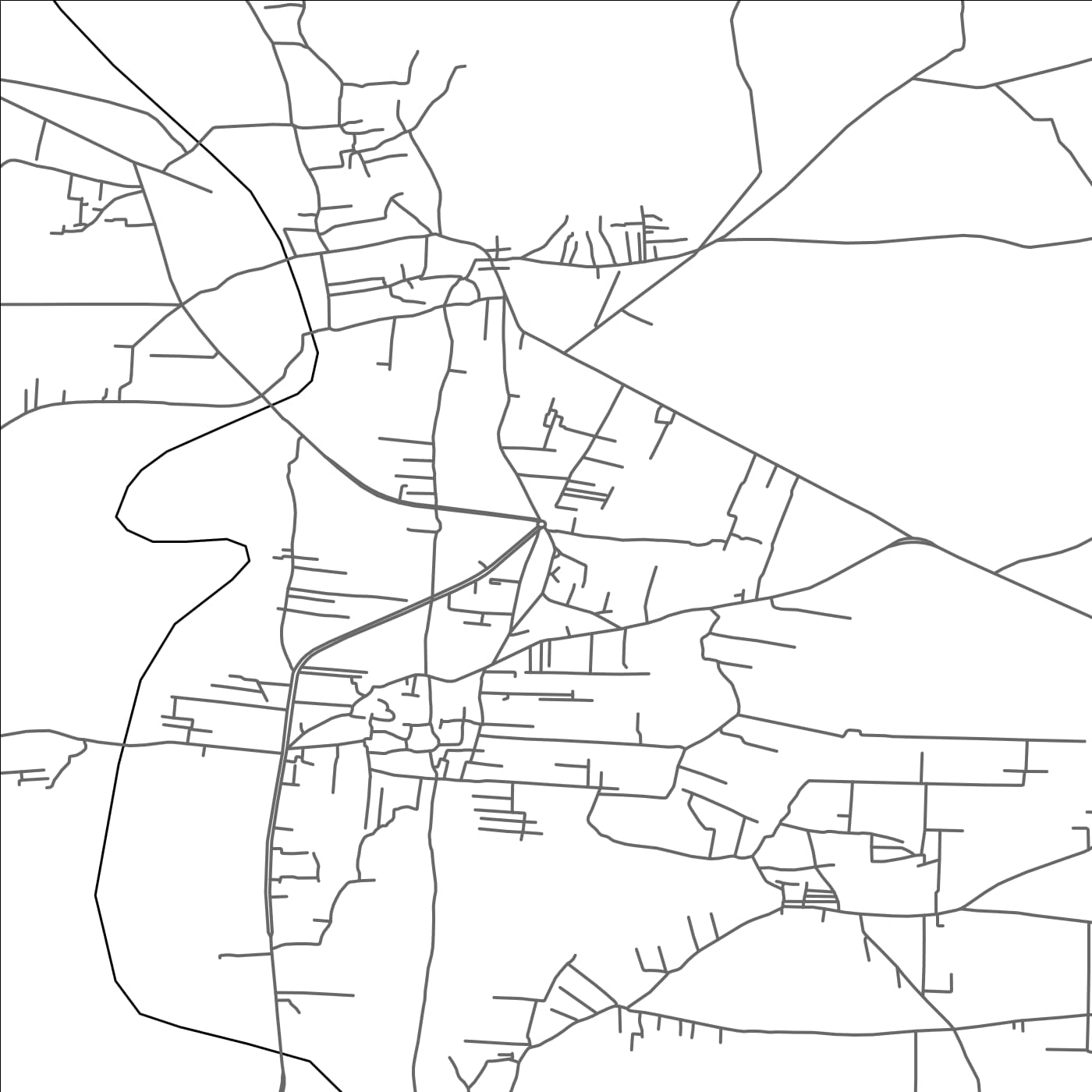 ROAD MAP OF SWABI, PAKISTAN BY MAPBAKES