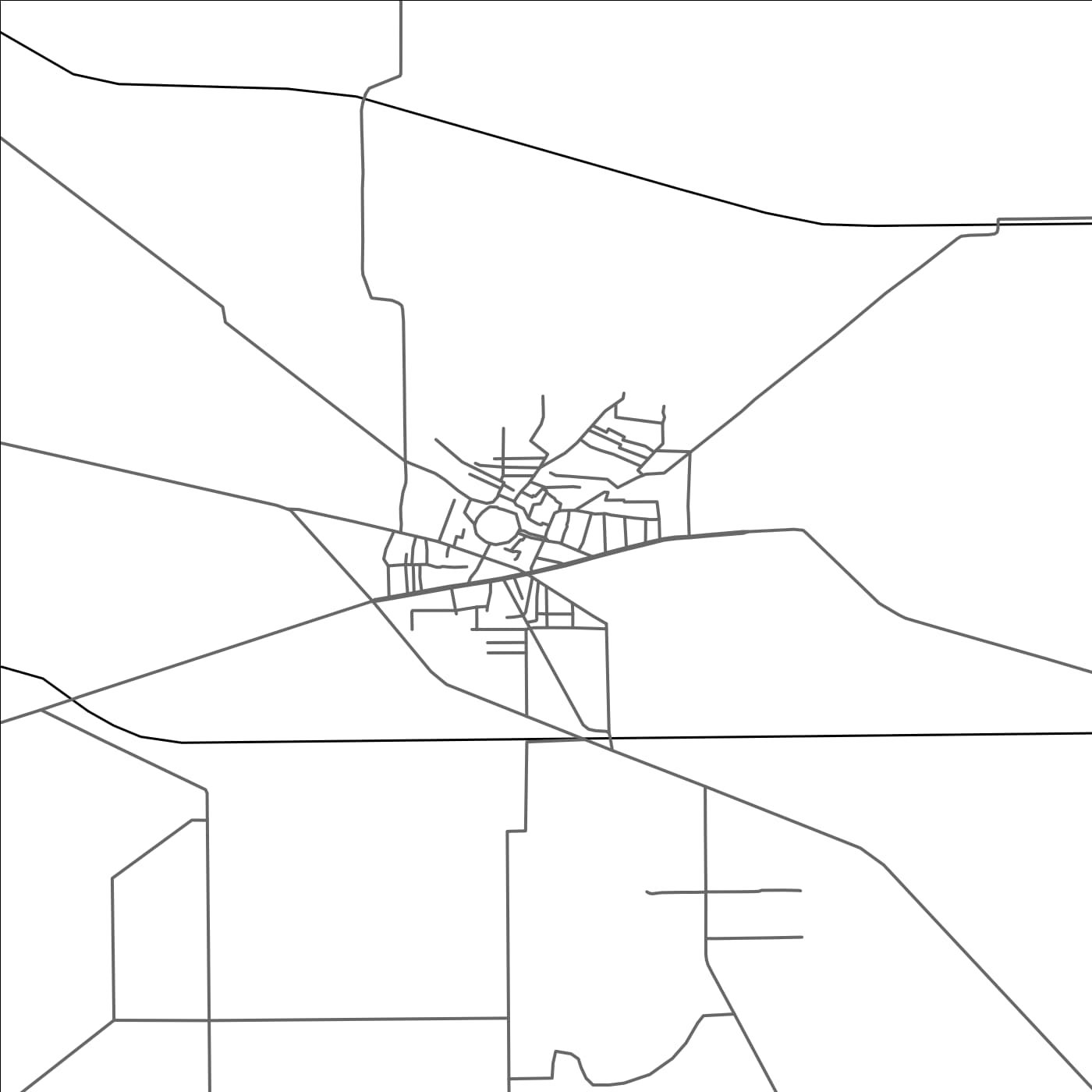 ROAD MAP OF TALAMBA, PAKISTAN BY MAPBAKES