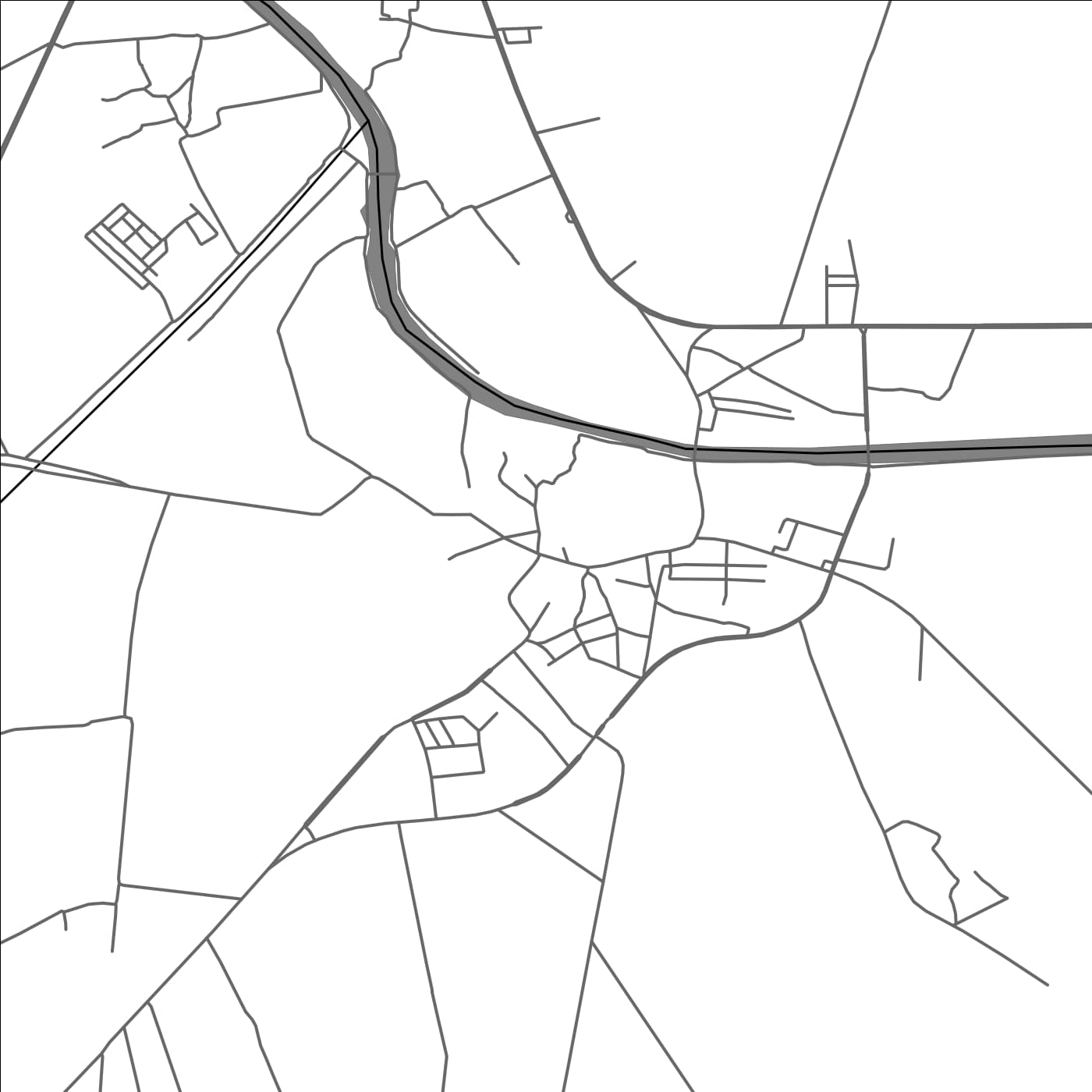 ROAD MAP OF TANDO MUHAMMAD KHAN, PAKISTAN BY MAPBAKES